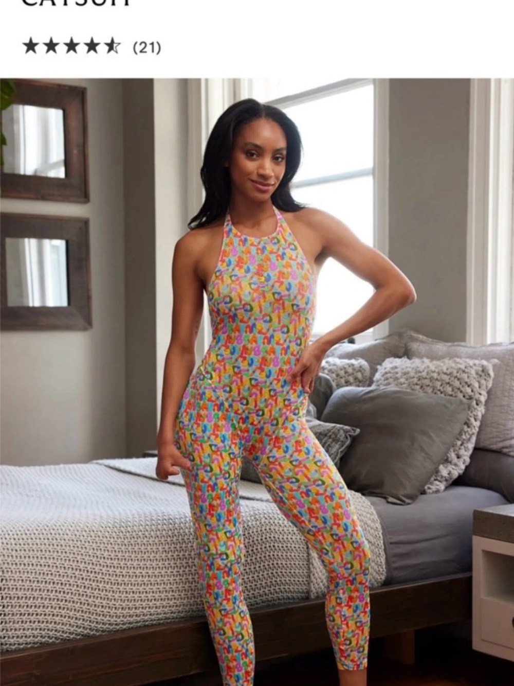 Savage X Fenty Multicolor Halter-Neck Printed Jumpsuit